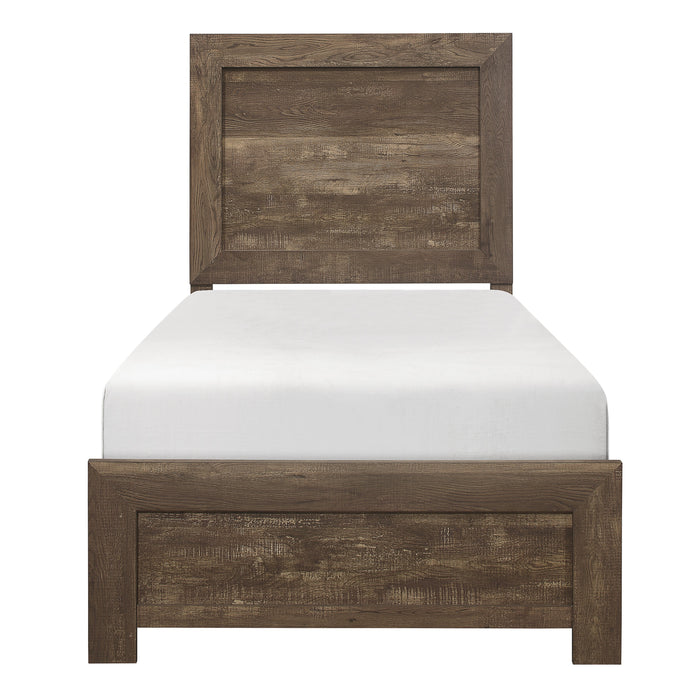 Corbin Twin Bed in a Box in Brown - 1534T-1 image