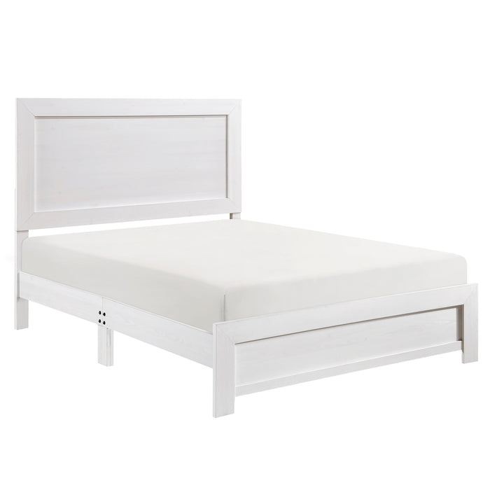 Corbin Eastern King Bed in a Box in White - 1534WHK-1EK