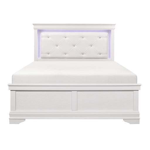 Lana Collection (2) Queen Bed with LED Lighting in White - 1556W-1* image