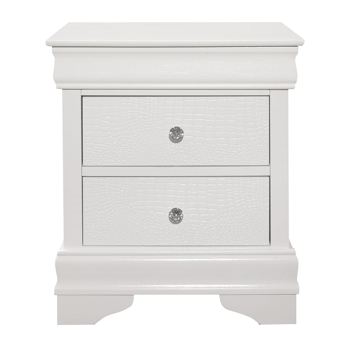 Lana Collection Nightstand in White - 1556W-4 image