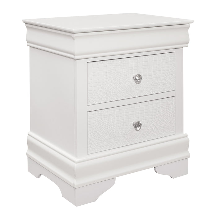 Lana Collection Nightstand in White - 1556W-4