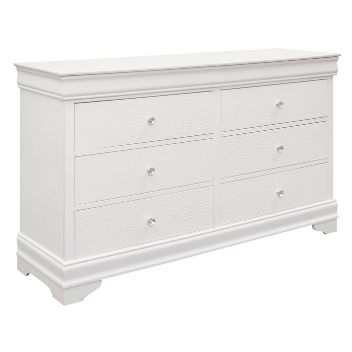 Lana Collection Dresser in White - 1556W-5