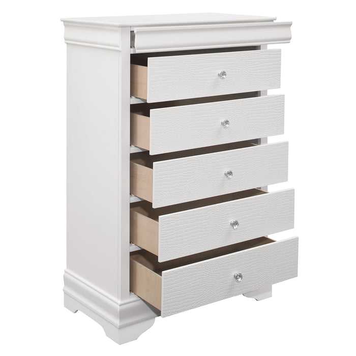 Lana Collection Chest in White - 1556W-9