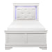 Lana Collection (2) Twin Bed with LED Lighting in White - 1556WT-1* image