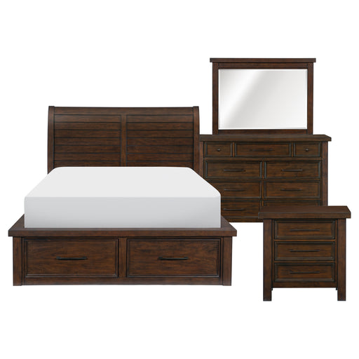 Logandale 4pc Set (QB+NS+DR+MR) in Brown - 1559-1*4 image