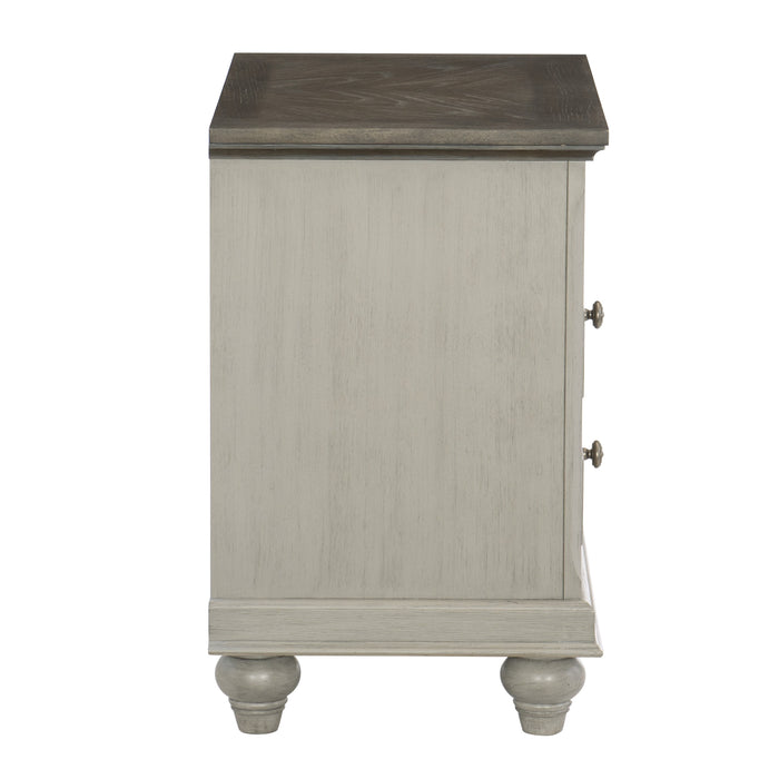 Mossbrook Nightstand in Gray/Brown - 1568-4