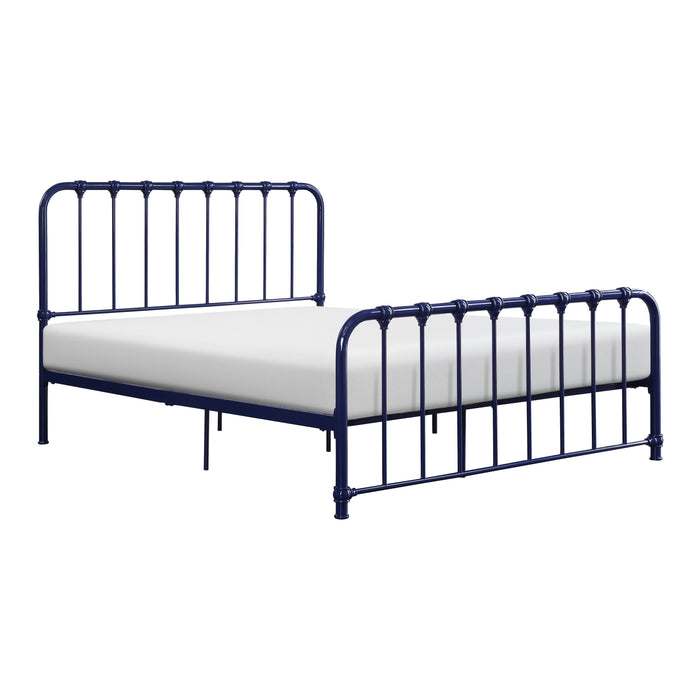 Bethany Full Platform Bed in Blue - 1571BUF-1