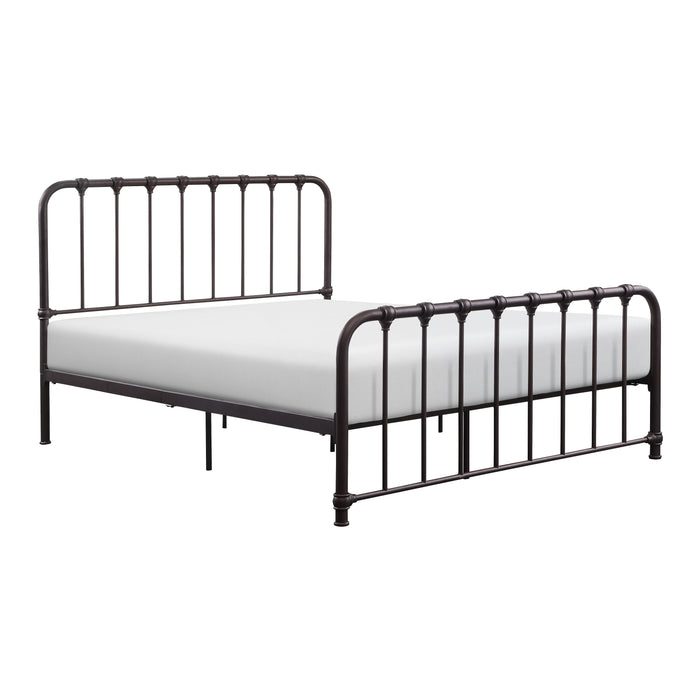 Bethany Queen Platform Bed in Dark Bronze - 1571DZ-1