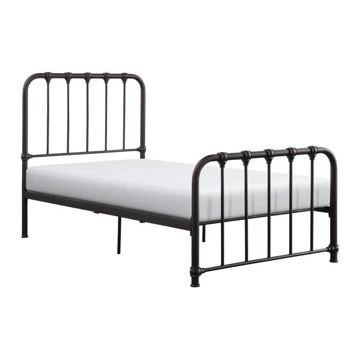 Bethany Twin Platform Bed in Dark Bronze - 1571DZT-1