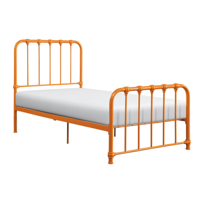 Bethany Twin Platform Bed in Orange - 1571RNT-1