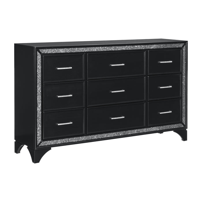 Salon Dresser in Black/Gold/Silver/Champagne - 1572BK-5