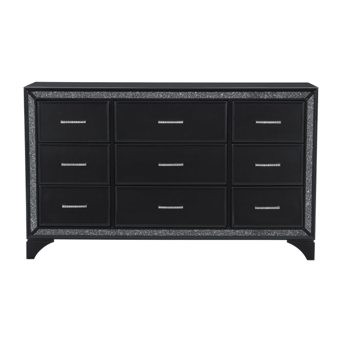 Salon Dresser in Black/Gold/Silver/Champagne - 1572BK-5 image