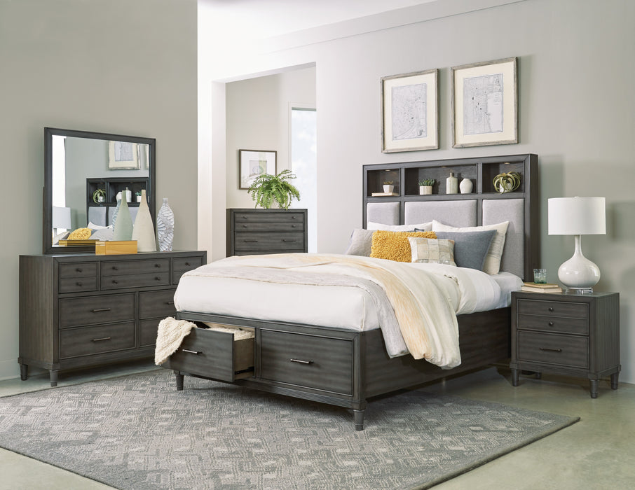 Wittenberry Queen Platform Bed in Gray - 1573-1