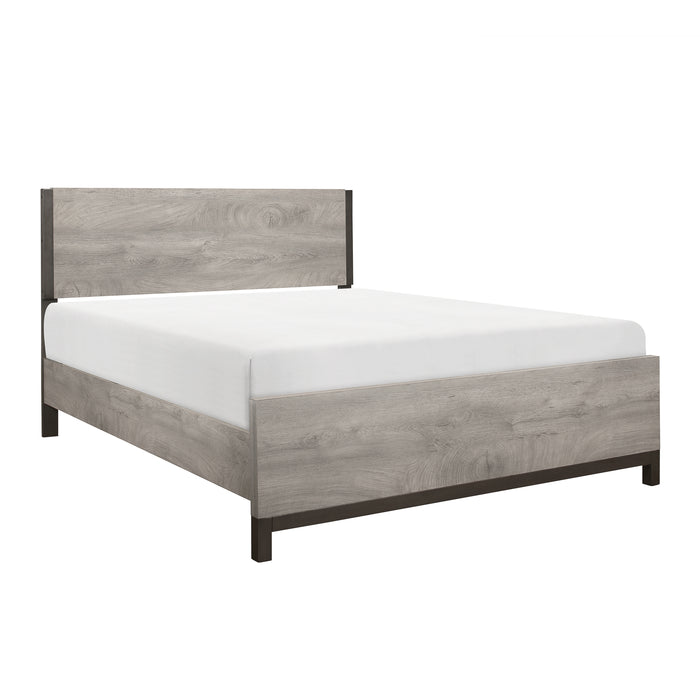 Zephyr Queen Bed in Gray - 1577-1