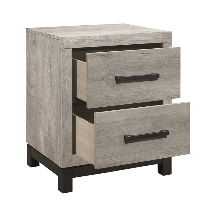 Zephyr Nightstand in Gray - 1577-4