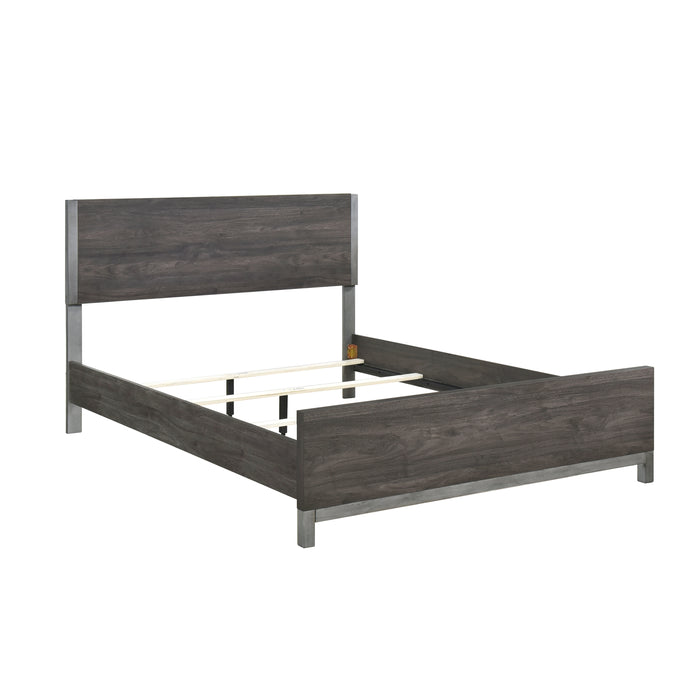 Zephyr Eastern King Bed in Gray - 1577DGK-1EK