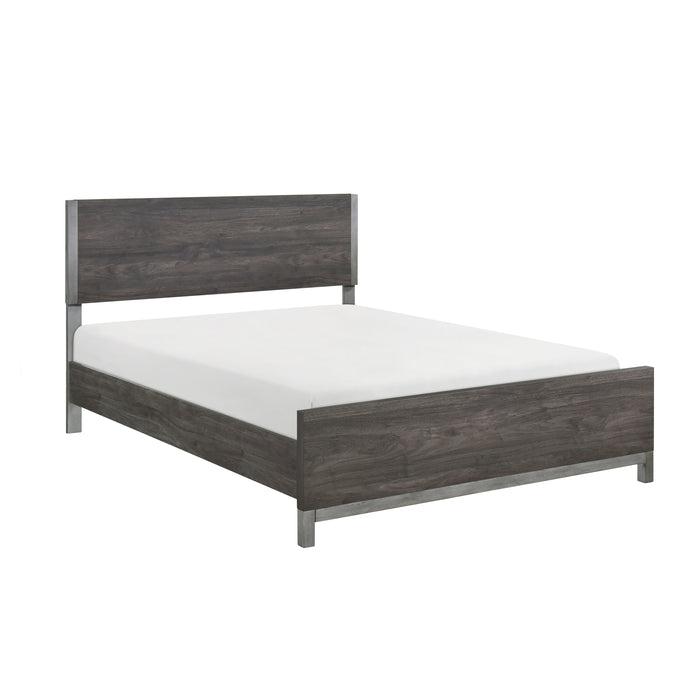 Zephyr Queen Bed in Gray - 1577DG-1