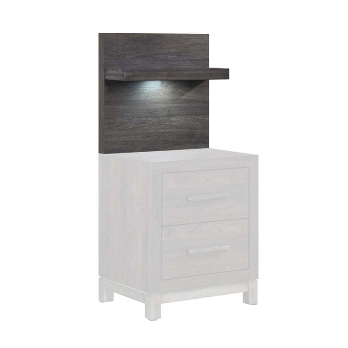 Zephyr Wall Panel for Nightstand, 1-Piece in Gray - 1577DG-4P