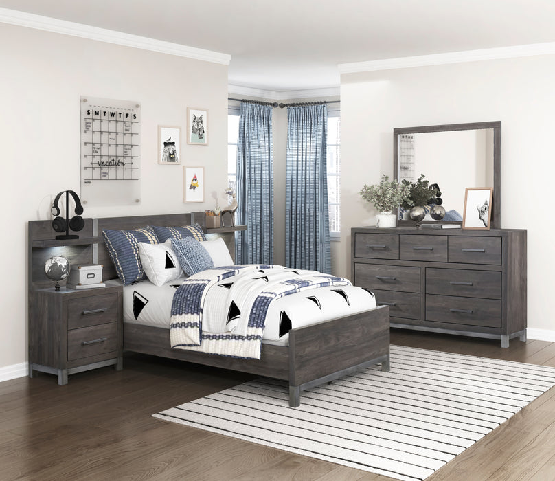 Zephyr Twin Bed in Gray - 1577DGT-1