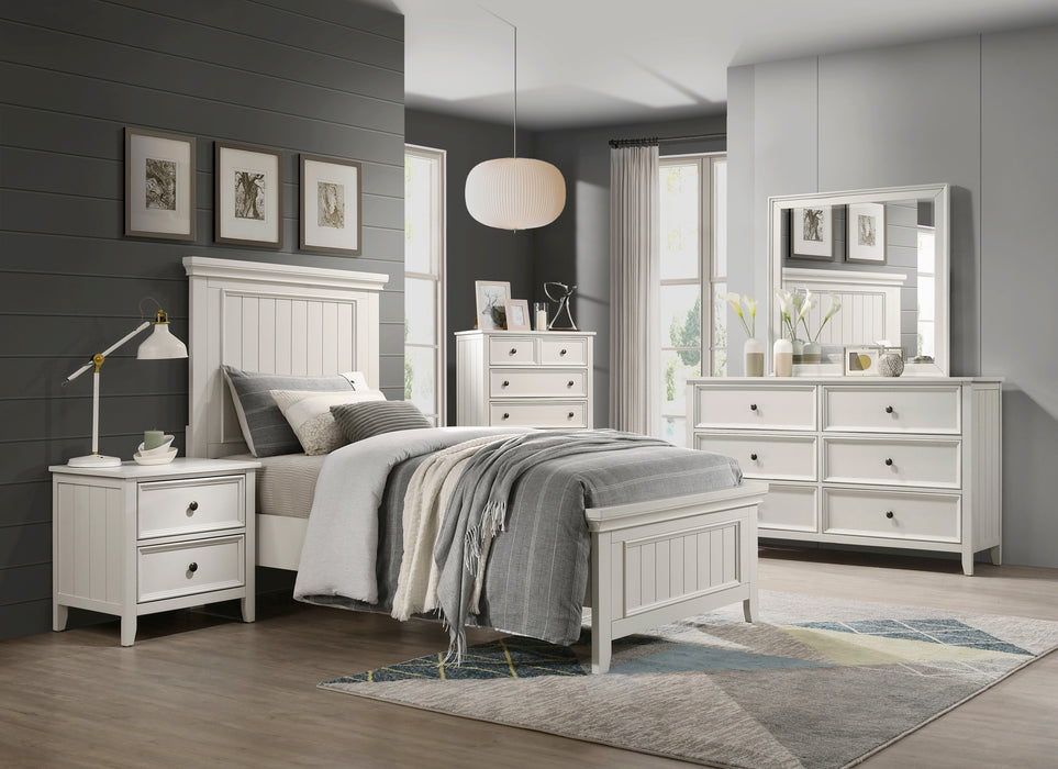 Donahue Twin Bed in White - 1581T-1