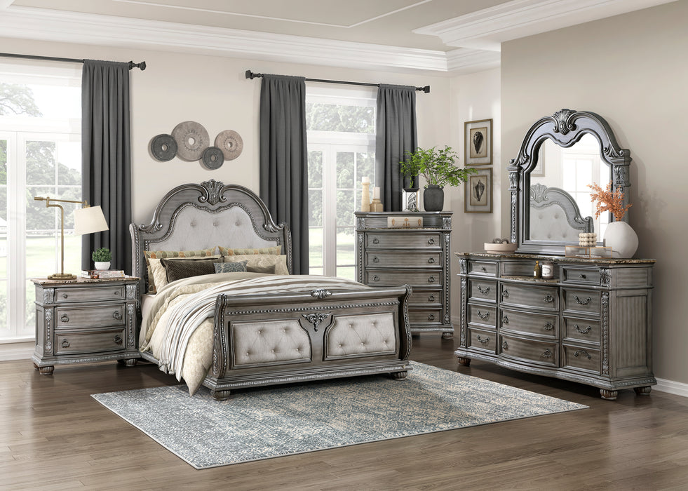 Bennington Nightstand in Gray - 1583-4