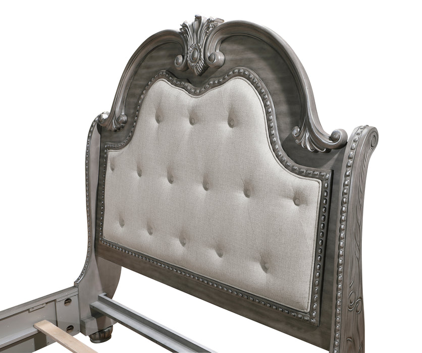 Bennington Eastern King Bed in Gray - 1583K-1EK