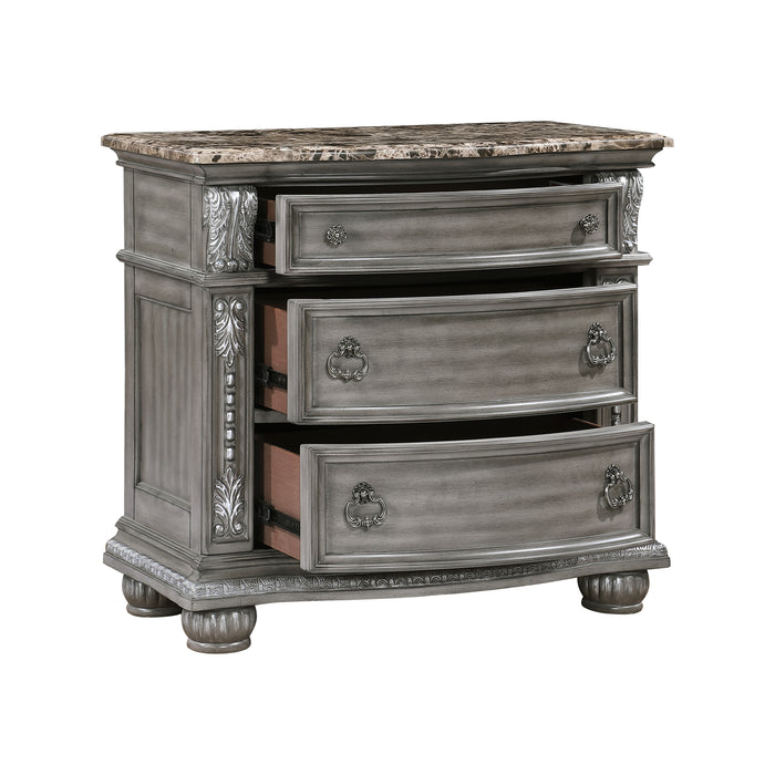 Bennington Nightstand in Gray - 1583-4