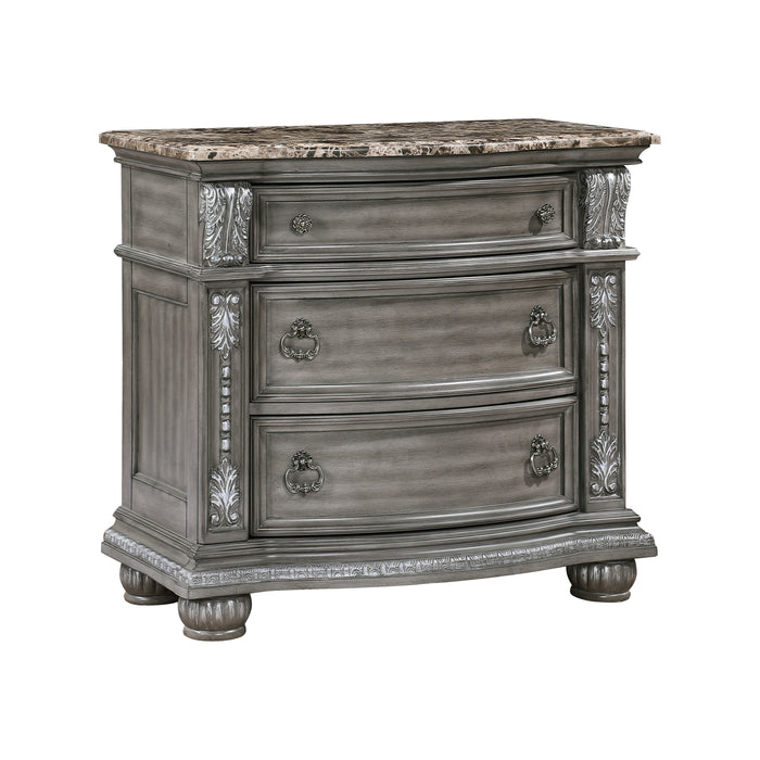 Bennington Nightstand in Gray - 1583-4