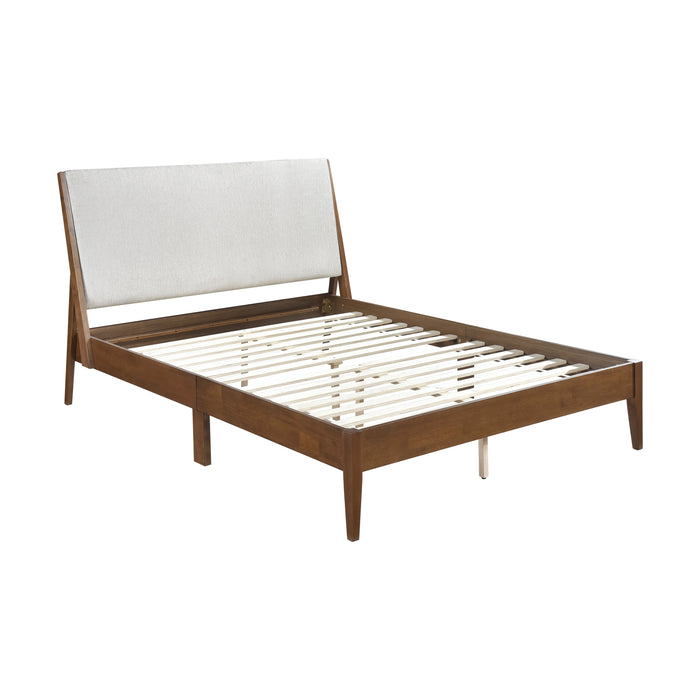 Jasper Full Platform Bed in Brown/Gray - 1588F-1