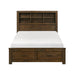 Sullivan Full Platform Bed with Footboard Storage in Brown - 1592F-1 image