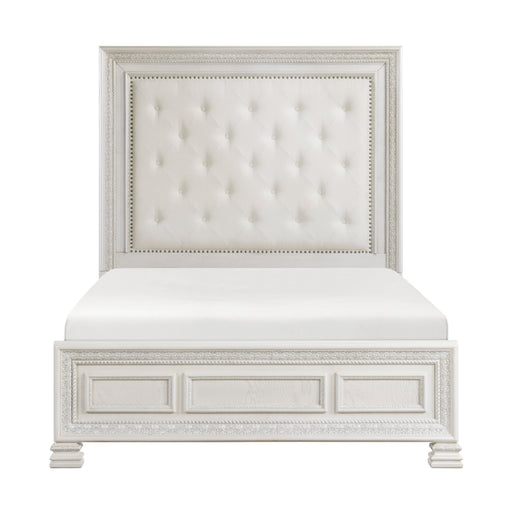 Theodora Eastern King Bed in White - 1596K-1EK image