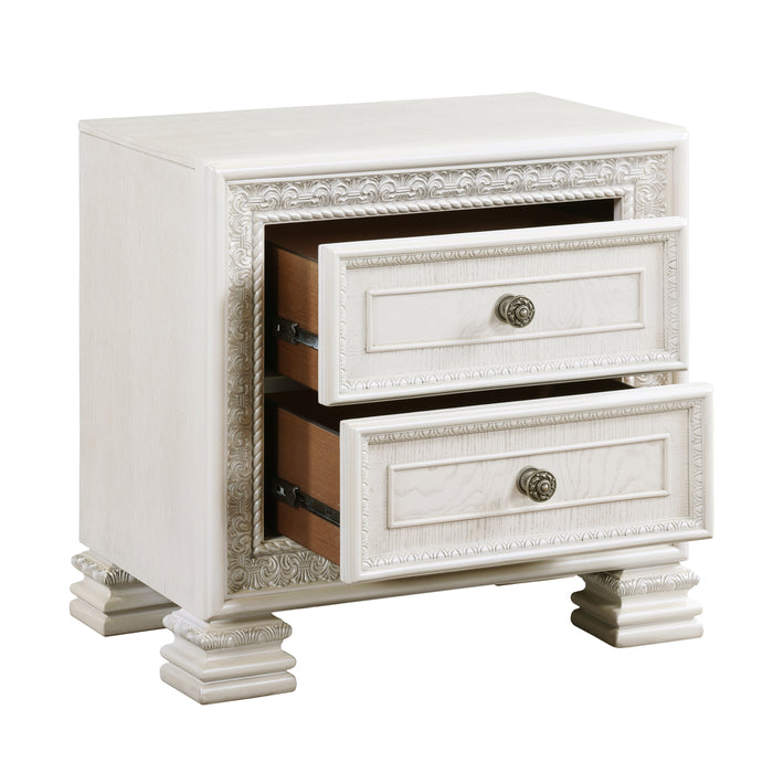 Theodora Nightstand in White - 1596-4