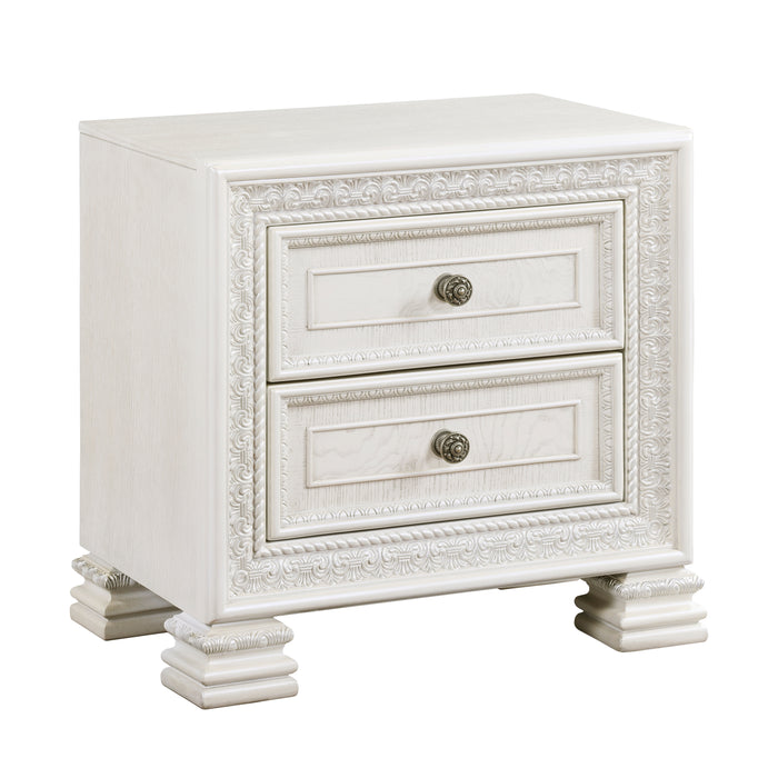 Theodora Nightstand in White - 1596-4