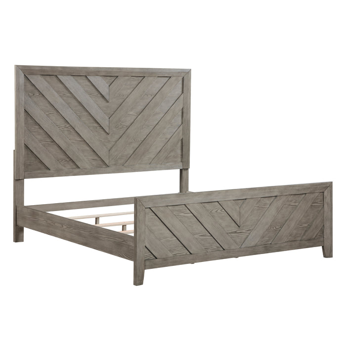 Silas Queen Bed in Gray - 1598-1