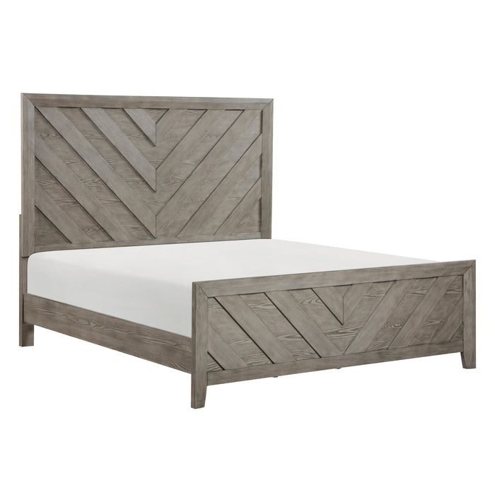 Silas Queen Bed in Gray - 1598-1