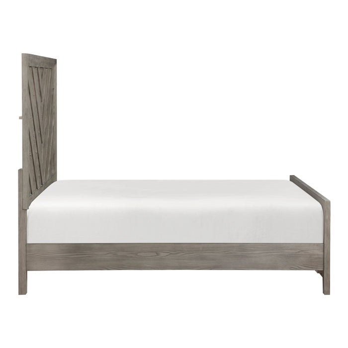 Silas Eastern King Bed in Gray - 1598K-1EK