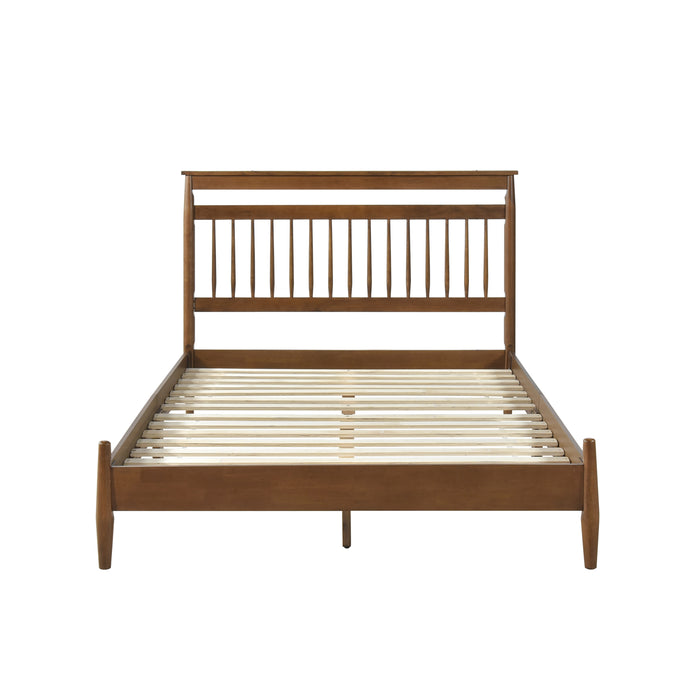 Arlo Queen Platform Bed in Brown - 1599-1