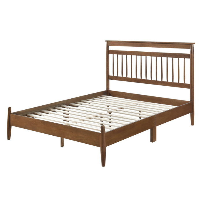 Arlo Queen Platform Bed in Brown - 1599-1