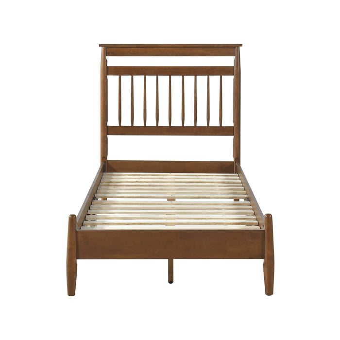 Arlo Twin Platform Bed in Brown - 1599T-1