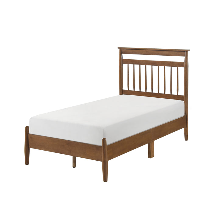 Arlo Twin Platform Bed in Brown - 1599T-1