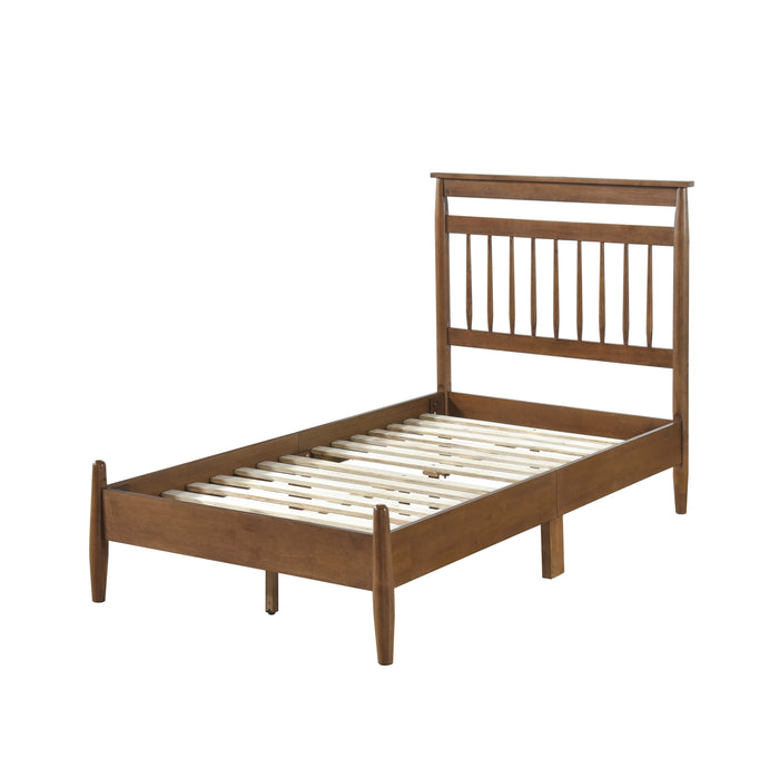 Arlo Twin Platform Bed in Brown - 1599T-1