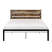 Marshall Full Platform Bed in Black/Brown - 1611F-1 image