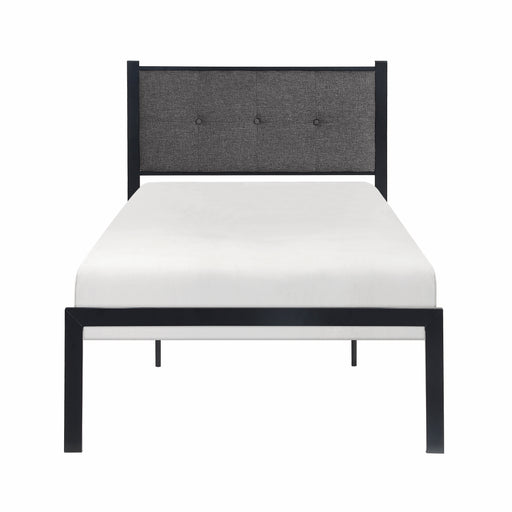 Samuel Twin Platform Bed in Black/Gray - 1612T-1 image