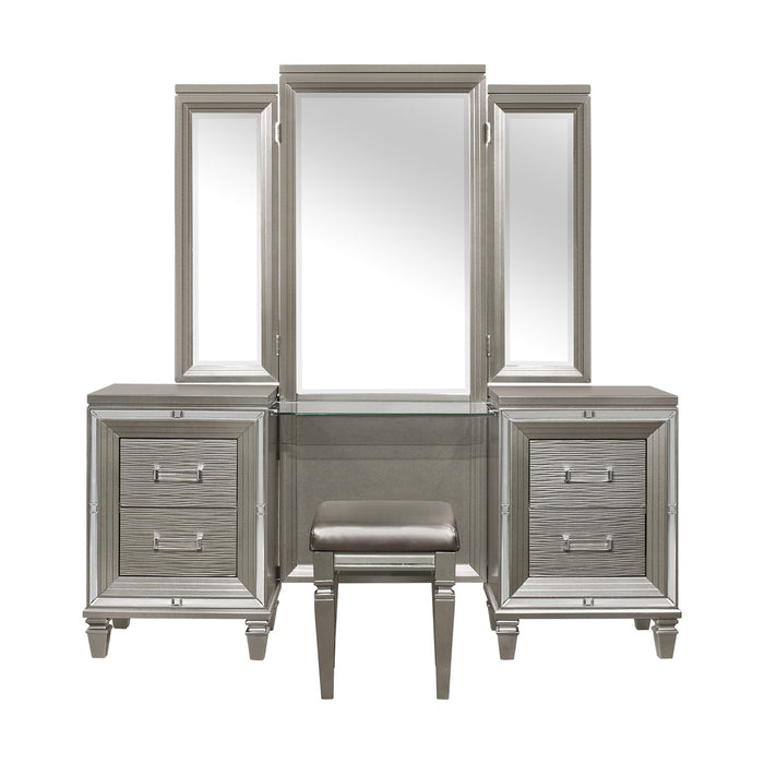 Tamsin (3)Vanity Dresser with Mirror in Transparent/Gold/Silver/Champagne/Gray - 1616-15*