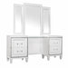 Tamsin (3) Vanity Dresser with Mirror in White/Transparent - 1616W-15* image