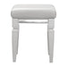 Tamsin Vanity Stool in Transparent/White - 1616W-14 image