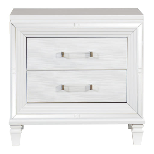 Tamsin Nightstand in White/Transparent - 1616W-4 image