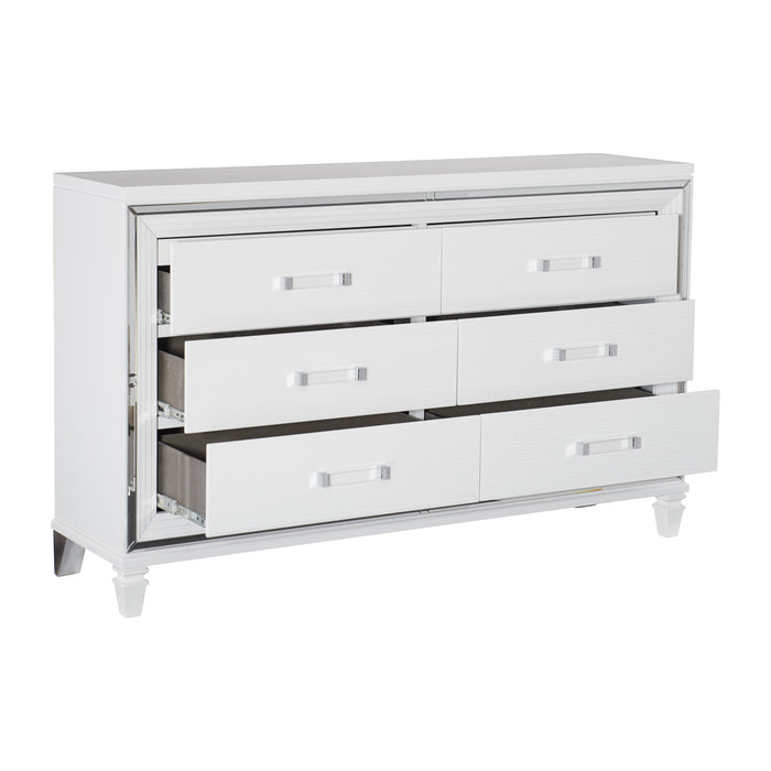 Tamsin Dresser in White/Transparent - 1616W-5