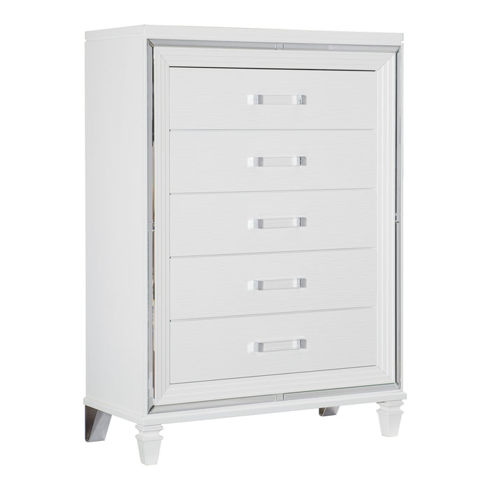 Tamsin Chest in White/Transparent - 1616W-9