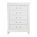 Tamsin Chest in White/Transparent - 1616W-9 image